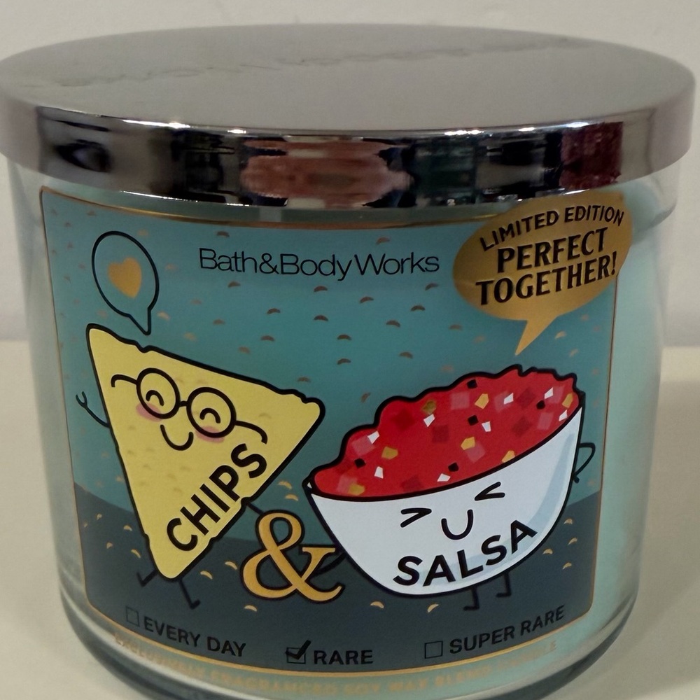 NWT B&BW Bath & Body Works Limited Edition Chips & Salsa 3 Wick Candle